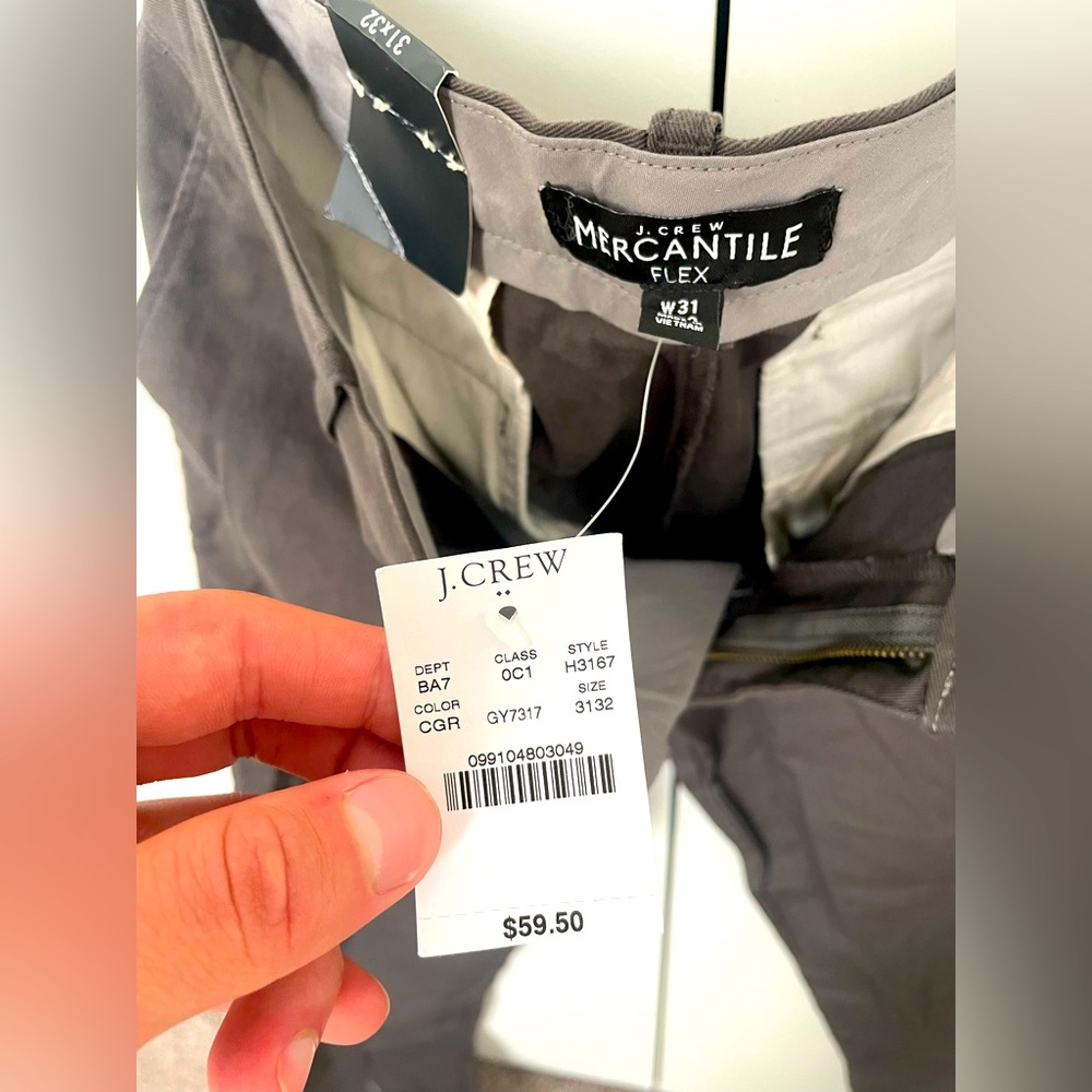 J Crew Men’s Slim Fit Stretch Pants 31 x 32